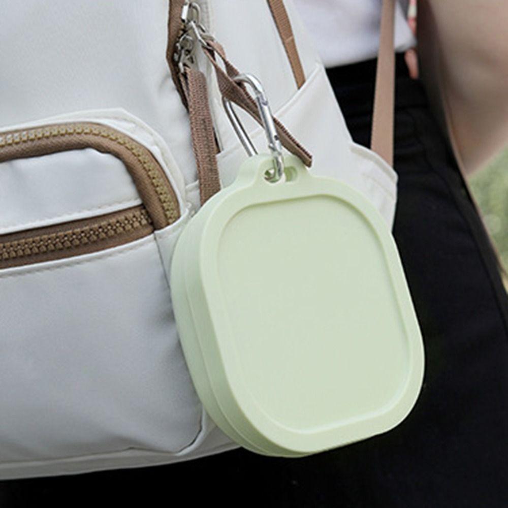 Silicone Camping Bowls 400ml Food Storage Container Large Capacity Foldable Lunch Box Travel