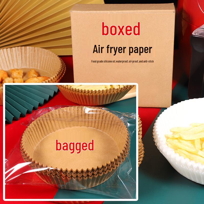 Air Fryer Oil-Absorbing Non-Stick High-Temp Resistant Round Baking Paper