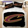 Cleveland Cavaliers Bold Emblem Three-piece set(1 * duvet cover + 2 * pillowcase, without core) Soft and comfortable Duvet cover and pillowcase