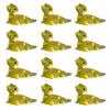 12Pcs Mini Lizard Figurine Glow-in-the-dark Resin Tiny Cabrite Ornament Miniature Animal Statue Toy Fairy Garden Microlandscape Desktop