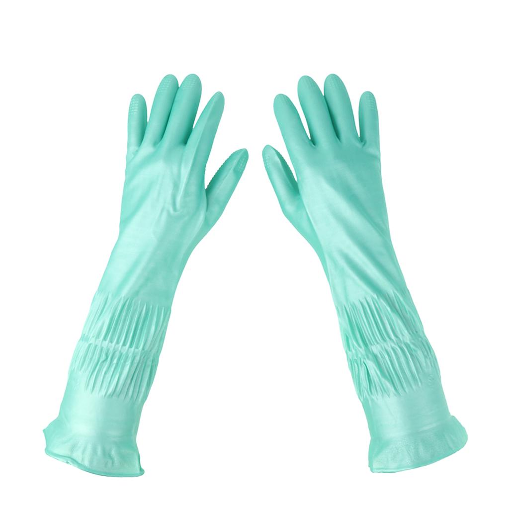 Buy Latex&Nitrile Gloves Green 390mm Hand Safety Protection Kitchen
