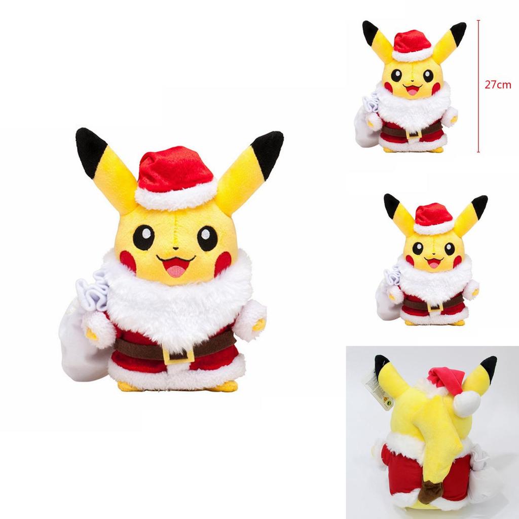 Entzückendes Pokemon Pikachu Weihnachten Weihnachtsmann Mantel Hüte Plüsch Stofftier Geschenk für Kinder