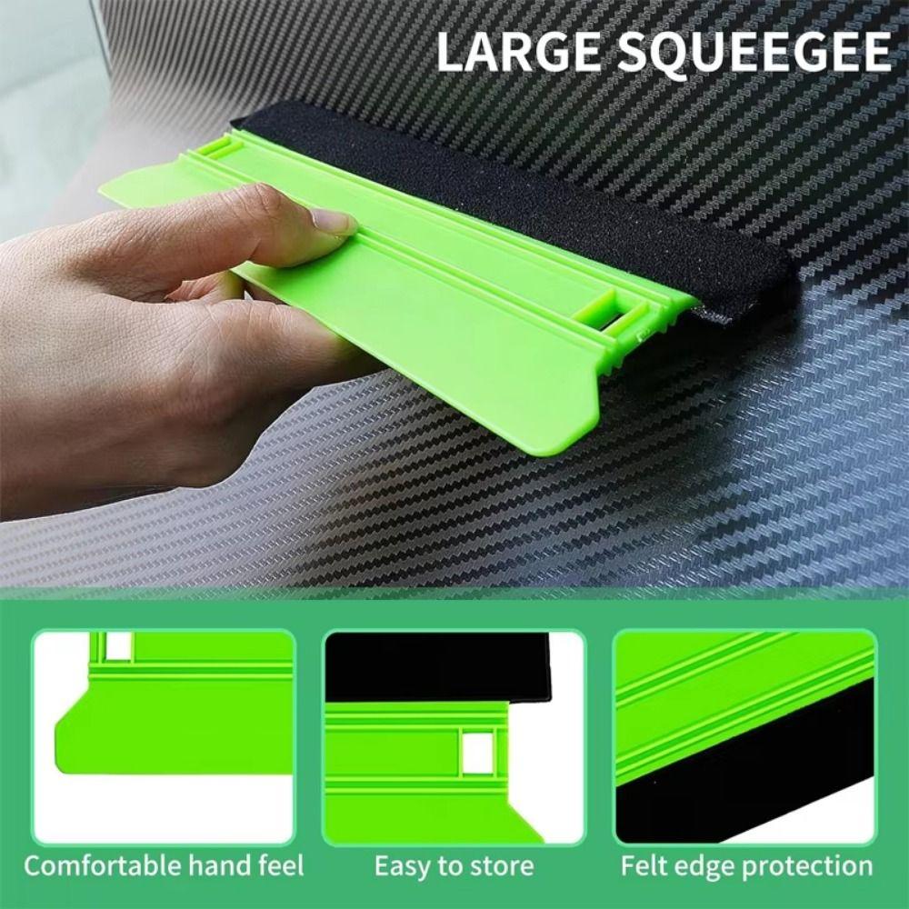 2Pcs Scratch-Free Window Tint Felt Squeegee 8.3inch Long Vinyl Decal Applicator  Auto Sticker