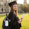 Stainless Steel Graduation Keychain 2026 Graduation Gift with Engraved Inspirational Words and Graduation Cap Pendant for Students