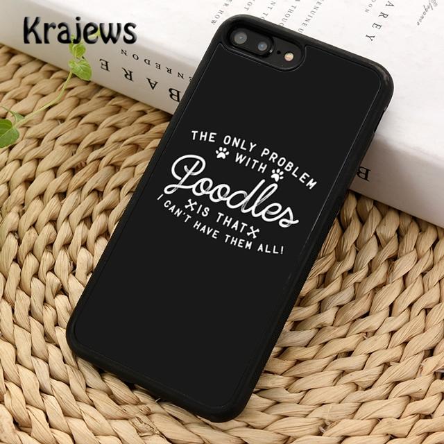 Krajews Poodles Cartoon Girly Cute Style Phone Case For iPhone 14 5s 6s 7 8 Plus X XR XS 11 12 13 Pro Max Samsung S21 S22 Ultra