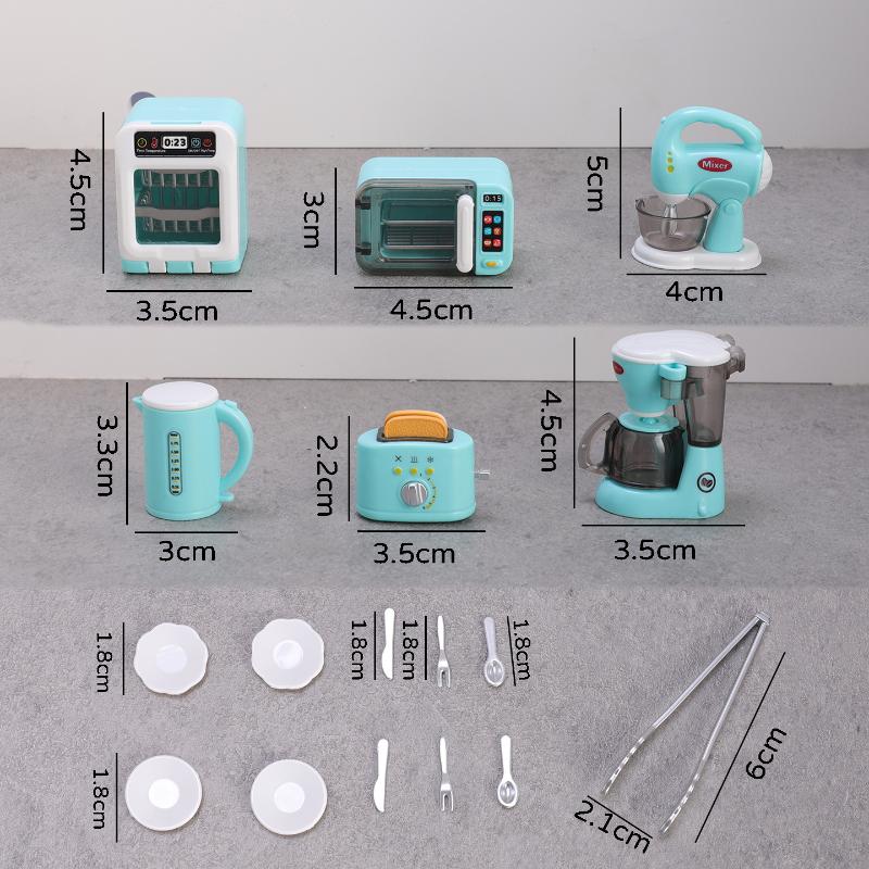 1 Collezione 1:12 Macchina del Caffè Miniatura per Casa delle Bambole Sbattitore per Uova Tostapane Elettrodomestici Decorazione Giocattolo Accessori per Casa delle Bambole