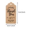 Thank You Hang Tag DIY Handmade Thank You Hang Tag Holiday Gift Hanging Card Label Party Wedding Decoration 100 Pcs/pack