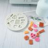 Mehrzweck Kleines Keks Silikonform Set Sicher für Süßigkeitenherstellung Kuchen Dekorieren Polymer Clay Eiswürfelform