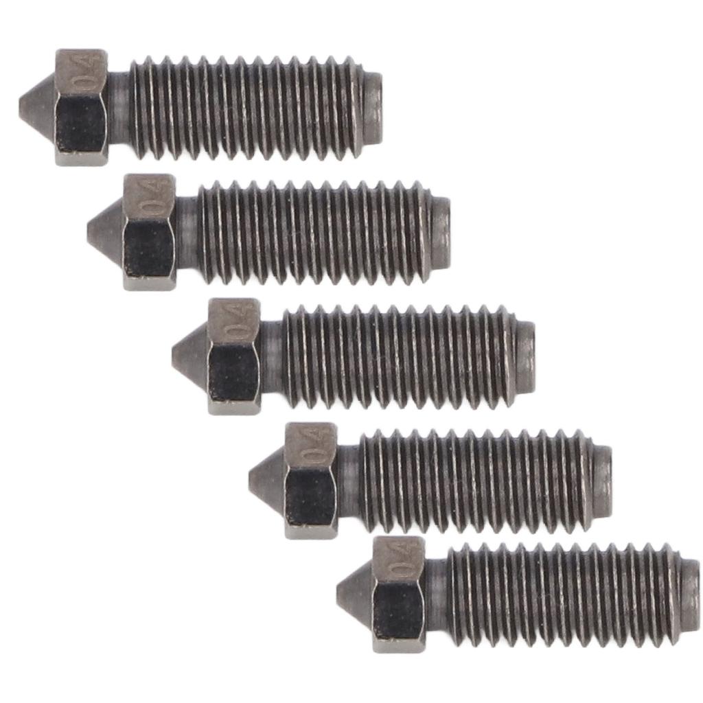 5Pcs Hardened Steel Nozzle 0.4mm for Kobra 3 3D Printer Replacement Parts Accessories