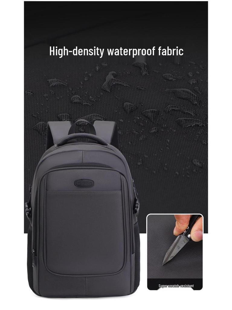 Men's Trendy Cross-Border Laptop Backpack - Large Capacity Travel, Casual, and Business School Bag