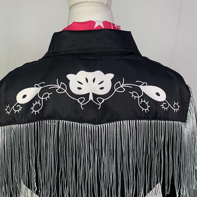 Ken Cosplay Kostüm Ken Outfits Ryan Gosling Cowboyhemd Hose Gürtel Schal Anzug Performance Halloween Uniform