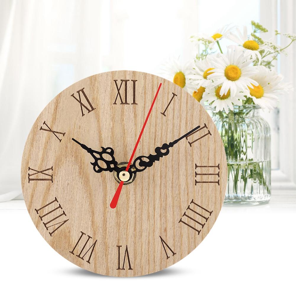 Wooden  Analog Display Decor Garden Hallway Outdoor Hanging Wall Clock (33cm)