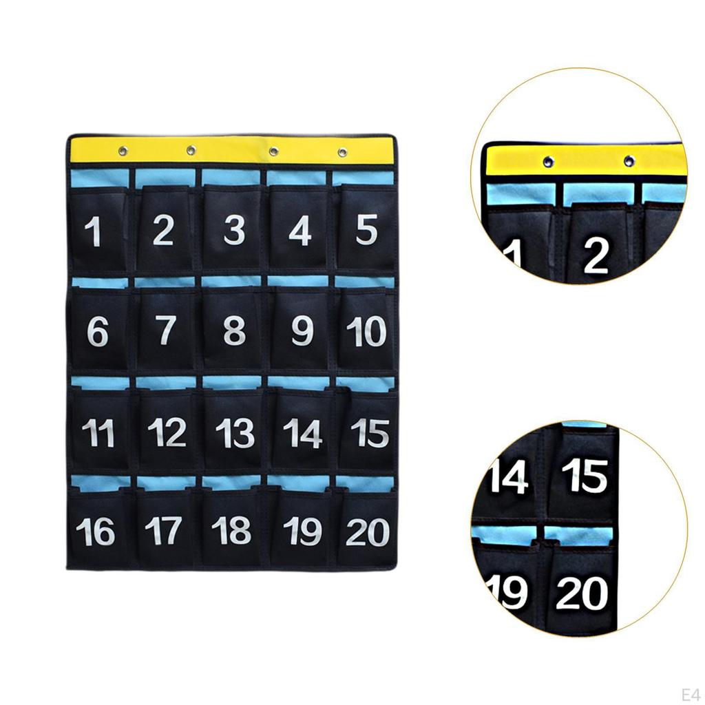 Pocket Chart Hanging Wall Door Storage Organizer Decor Easy Install Bag Holder for Sundries