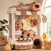 Macchina per Bambole Automatica Fai-da-te Non Tossica Gioco a Gettoni per Bambini Macchine a Gru con Pinza Mini Giocattoli da Afferrare Bambola Musicale per Regali di Natale