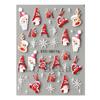 Nail Art Sticker Winter Christmas Snowflake Elk Santa Claus Christmas Ball 5D Embossed Nail Art Sticker