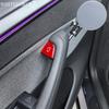 Til Tesla Model Y Juniper 2025 Kulfiber Dørkontakt Knap Trim Klistermærker Model 3 Highland Åben Dør Knap Klistermærke Tilbehør