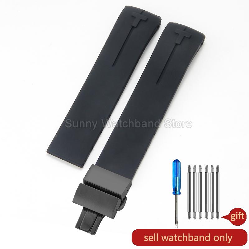 Waterproof Durable Silicone Watch Strap for Tissot 1853 T-Touch Series T013 T081 T091 Watch Accessories 20 21mm Black Blue