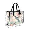 Floral Hummingbird Print Fashion Tote Bag Casual Large Capacity Shopping Handbag for Daily Commute