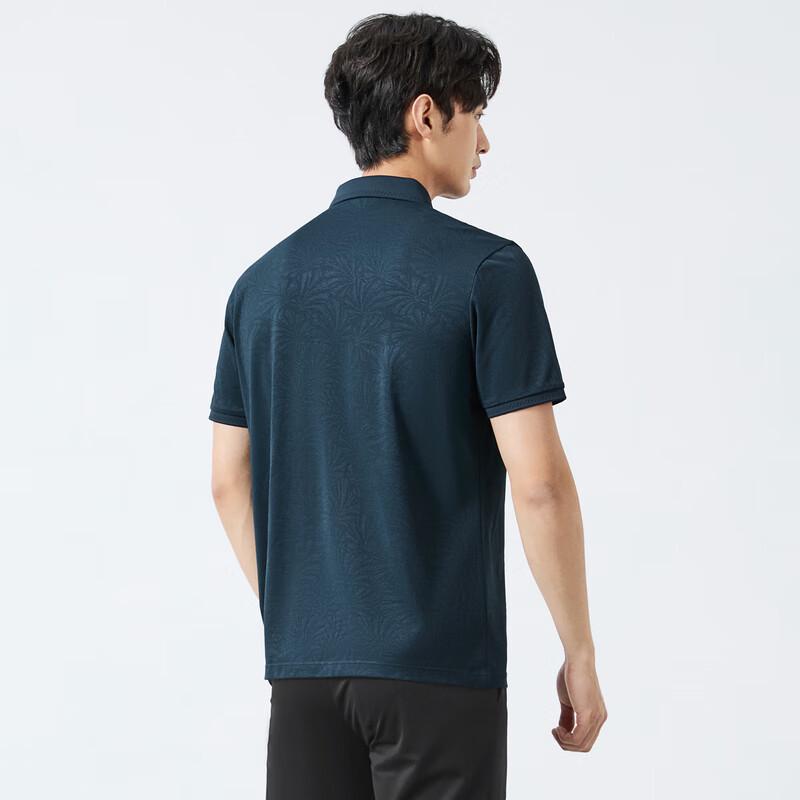 

Men s Resort Collection Short Sleeve Polo Shirt with Coconut Tree Jacquard M