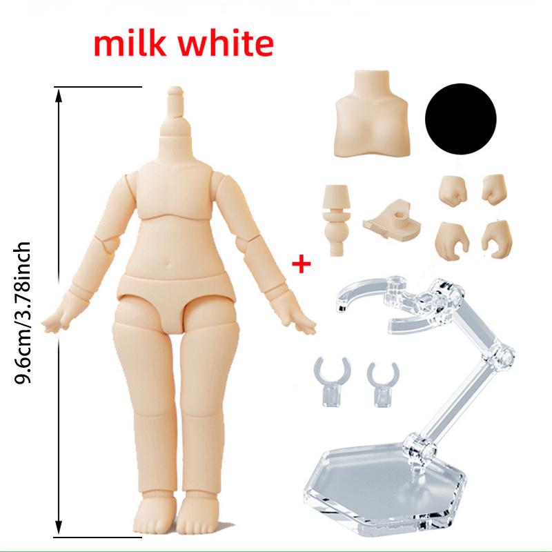 9.6cm 11CM Moveable Joints Doll toys YMY body suitable for GSC head ob11 1/12BJD doll body spherical joint doll toy hand set