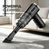 Wireless Handheld Car Vacuum Cleaner, Ergonomic Handheld Design Mini Cordless Vacuum 3500Pa Strong Suction Car Home Dual Purpose Vacuum with LED Light