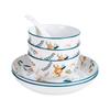 Abay Ceramic Deer Fish Plates