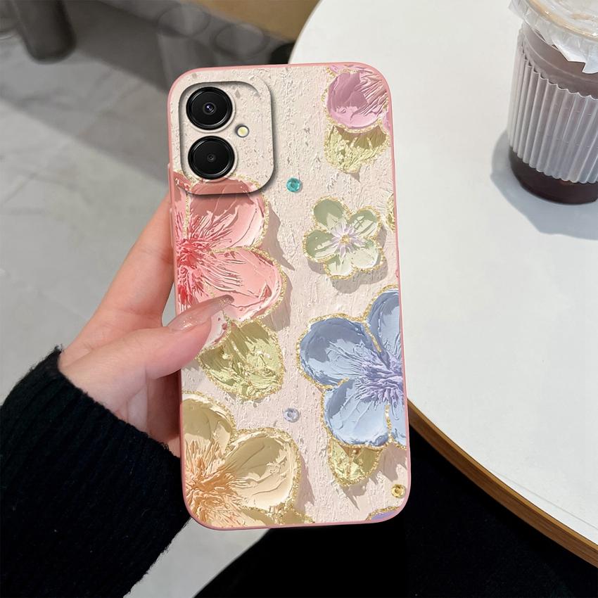 Fashion Case For Samsung A07 M07 F07 A25 A17 M17 F17 M36 F36 M56 S26 Plus Cute Cartoon Star Pattern Soft Liquid Silicone Phone Cover For Samsung Shell