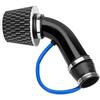 Cool Air Intake Kit, 3Inch Universal Car Cool Air Intake Pipe Aluminium Automotive Filter Induction Flow Hose Pipe Kit