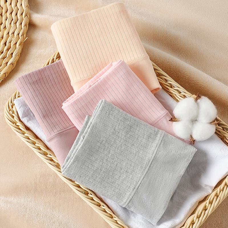 LANGSHA Women's High-Waist Tummy Control Antibacterial Underwear 4-Pack