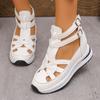 Dames Zomer Casual Sandalen Mode Holle Dikke Zool Schuine Hak Schoenen Comfortabele Instappers voor Warm Weer