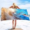 Ocean Wave Beach Towel,Oversized Quick Dry Sand Free Proof Absorbent Lightweight Beach Blanket Bath Towel Swim Sport Pool Towels