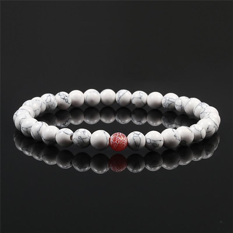 Classic Natural Stone Beaded Bracelet Men Bracelets Women 31+1 Beads Creative Gift for Lovers Best Friend Jewelry Pulsera Mujer
