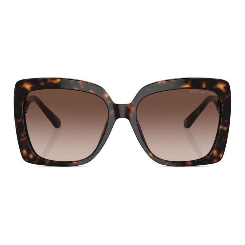 Michael Kors Temple Logo Acetate Acetate Butterfly Sunglasses Women's Tortoise
