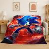 Classic Game S-Sonic Cartoon Soft Flannel Throw Blanket,Cozy Blanket for Bed,Couch,Sofa,Bedroom,Living Room,Travel,Picnic Kids