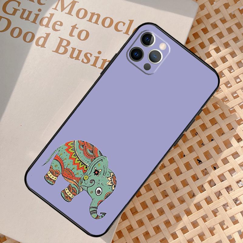 Totem Aztec Elephant Phone Case For iPhone 17 Air 16 14 13 12 11 15 Pro Max 12 13 mini 15 16 Plus 16e Cover Coque