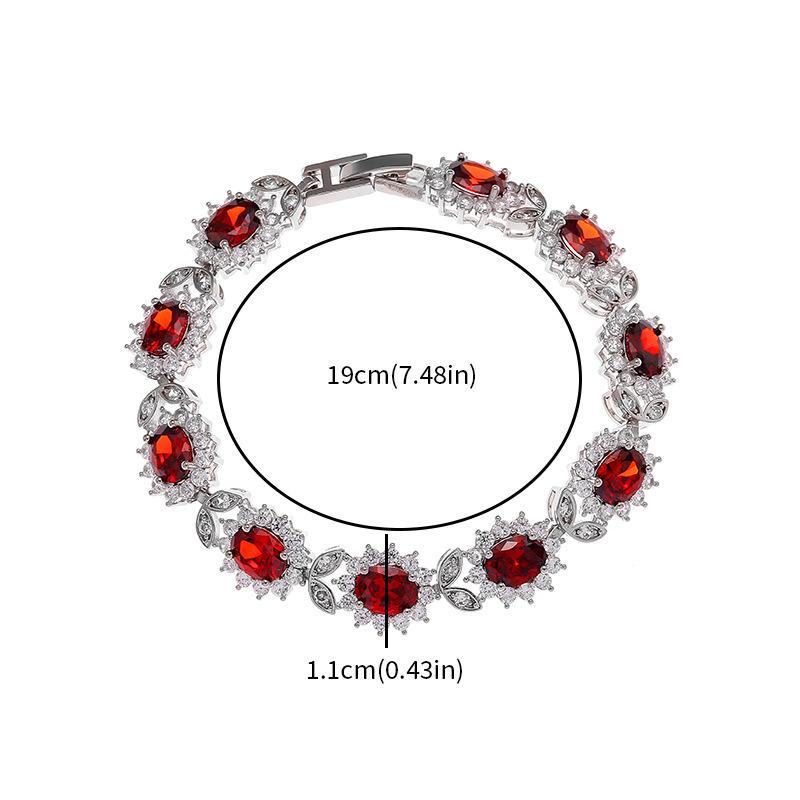 Personalisierte Trendige Modische Damen Einfaches Eingelegtes Zirkon Armband Leichter Luxus Vielseitiger Schmuck