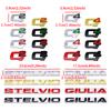 BEZO1 3D Metal Q2 Q4 Letter Badge Rear Giulia Stelvio Trunk Emblem Car Stickers For Alfa Romeo Giulia Stelvio Car Styling Accessories
