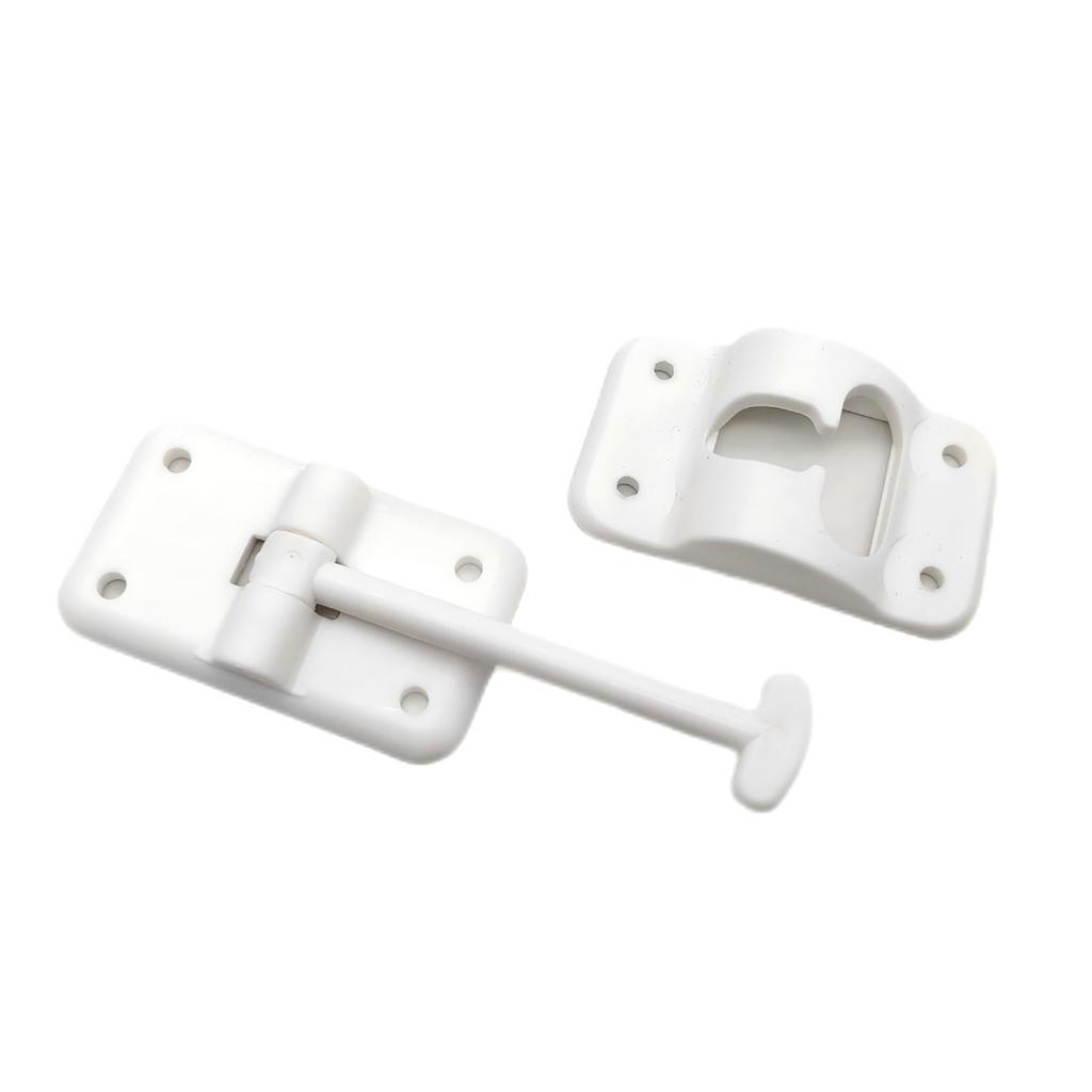 Entry Door Catches Exterior Door Hold Hook Keeper Entrance Latches with Screws RVs T-Style Door Holder Catches