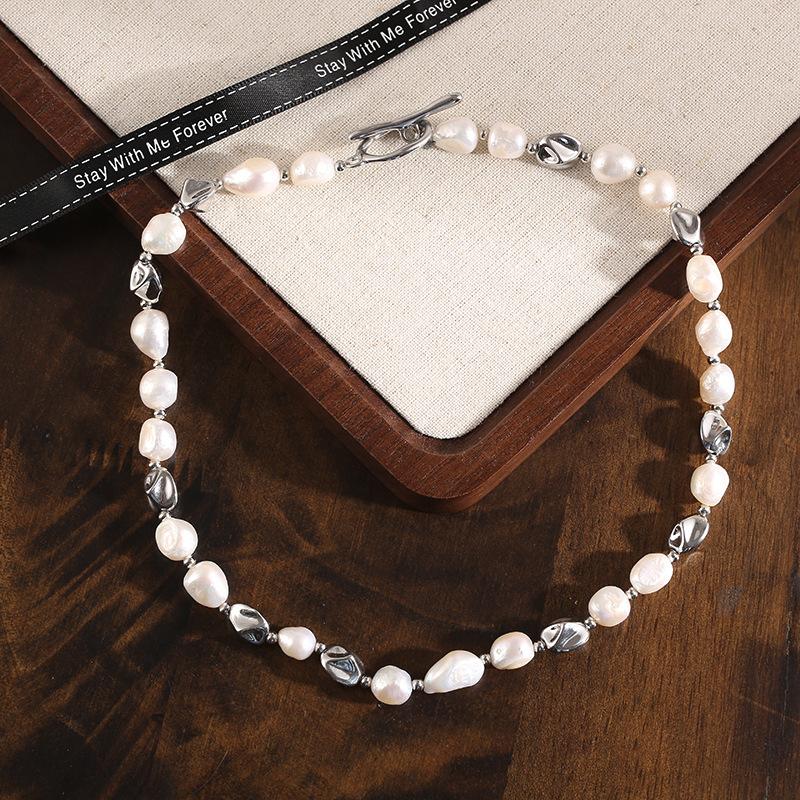 

NALA Намисто з прісноводних перлів жіноче світла розкіш високе відчуття моди намисто для ділового стилю просте високе відчуття довга секція NL02617N-Y