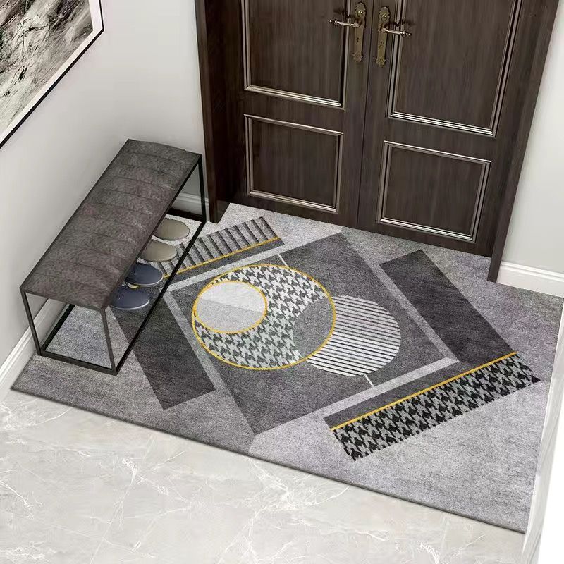 Paillasson Moderne Antidérapant Tapis Ménager Entrée Couloir Tapis de Sol Absorbant l'Eau Salle de Bain Tolérance à la Saleté Décoration Tapis