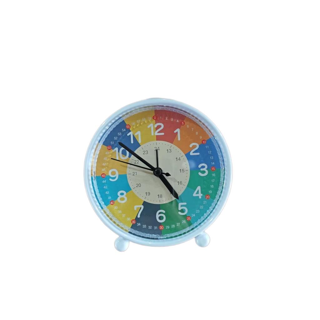 Colorful Silent Alarm Clock for Students – Modern, Fresh Design with Loud Ring and Light for Children's Bedroom
