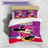 Minnie Mouse Party Decorations 3‑Piece Bedding Set,Soft Breathable Duvet Cover with 12 Pillowcases,Multi‑Scene for Bedroom Dorm,Perfect Holiday Birthd