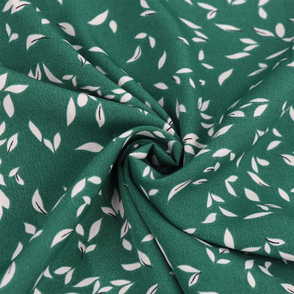 Plus Size Floral Print V Neck Short Sleeve High Waist Loose Fit Midi Dress for Women Casual Summer Outfit