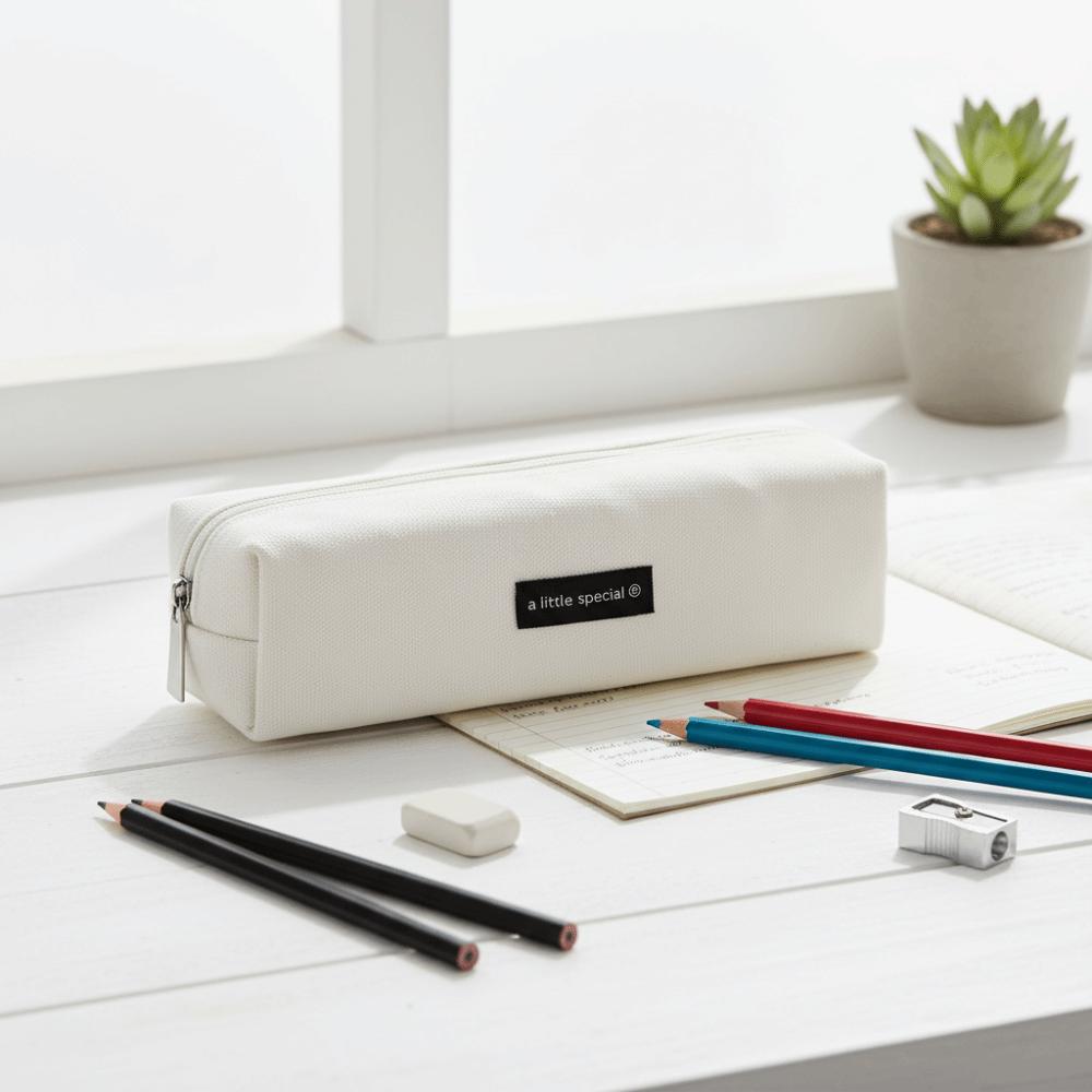 Solid Color Student Stationery Box Small Size Pencil Organizer Case  Stationery Storage