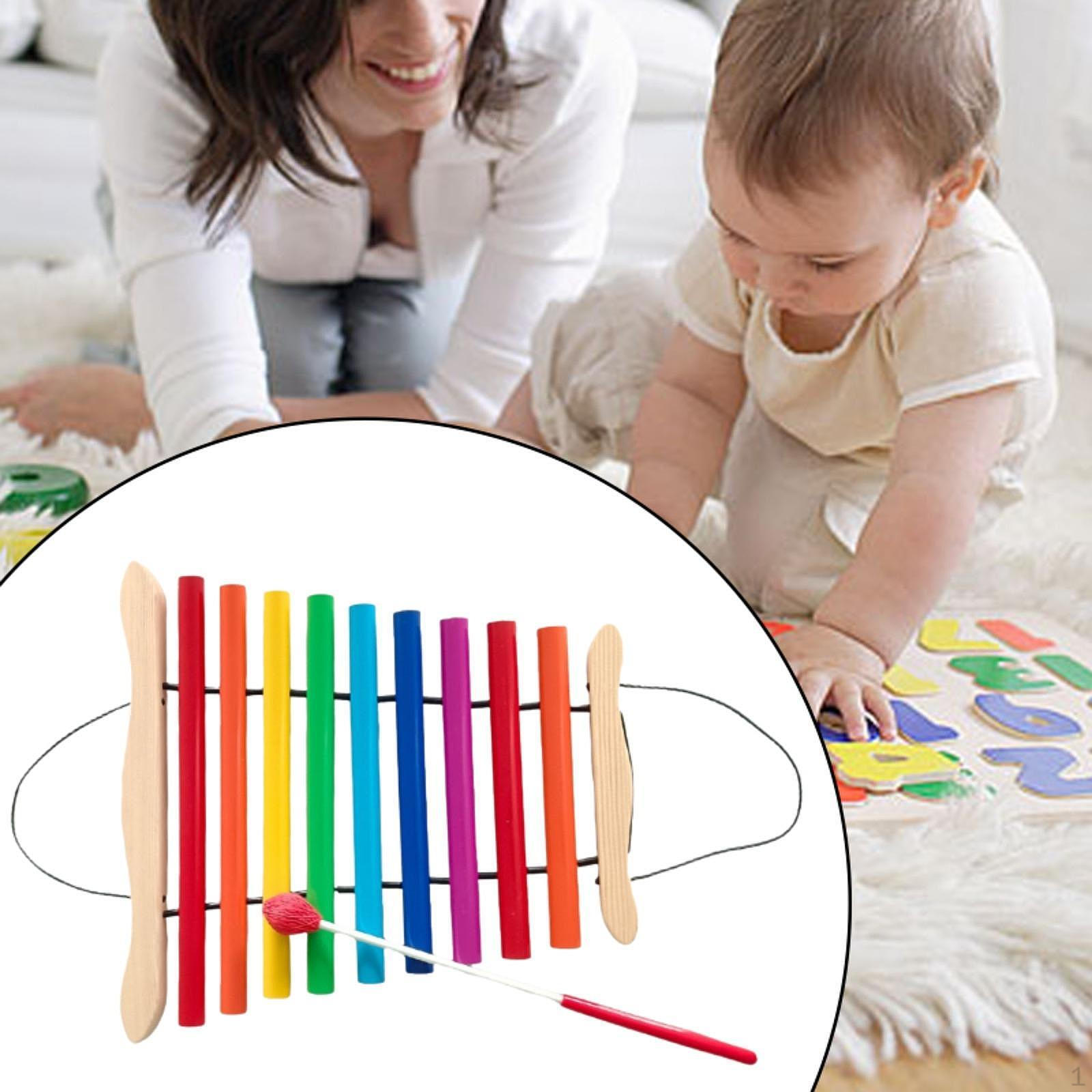 

Развивающие игрушки Красочная музыкальная игрушка Металлические клавиши Ксилофон для детей Инструмент