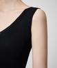 MUSINSA STANDARD WOMAN Women'S Ribbed V-Neck Knit Sleeveless Top [Black]