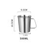 304 Stainless Steel Measuring Cup with Inner Scale Design Kitchen Cup Scale Liquid Pull Flower Kitchen Tools Bake Supply