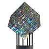 Escultura de Vidrio Cubo de Croma Mágico Adorno de Escritorio para el Hogar y la Oficina Regalo de Inauguración de Casa