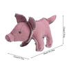 Pet Soft Canvas Fill Cotton Red Pig Shape Teeth Grinding Molar Chewing Biting Interactive Training Toy for Dogs