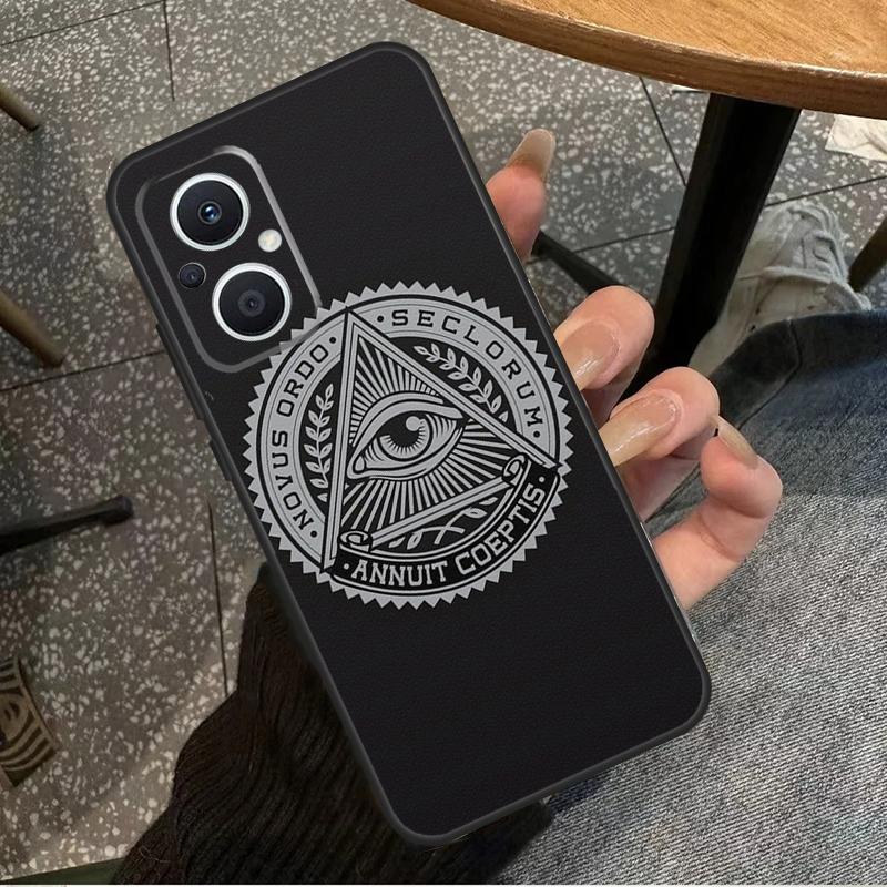 Freimaurer Logo Symbol Für OPPO Reno 14 13 12 11 10 Pro 8T 11F 12F 13F 14F 7 8 Lite OPPO Find X8 X6 X5 X9 Pro Hülle
